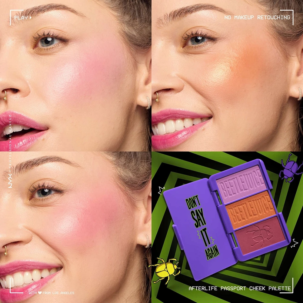 Beetlejuice Afterlife Passport Cheek Palette