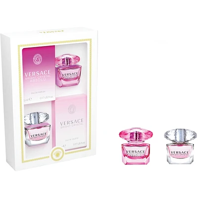 Versace Bright Crystal & Bright Crystal Absolu Miniature Duo Set