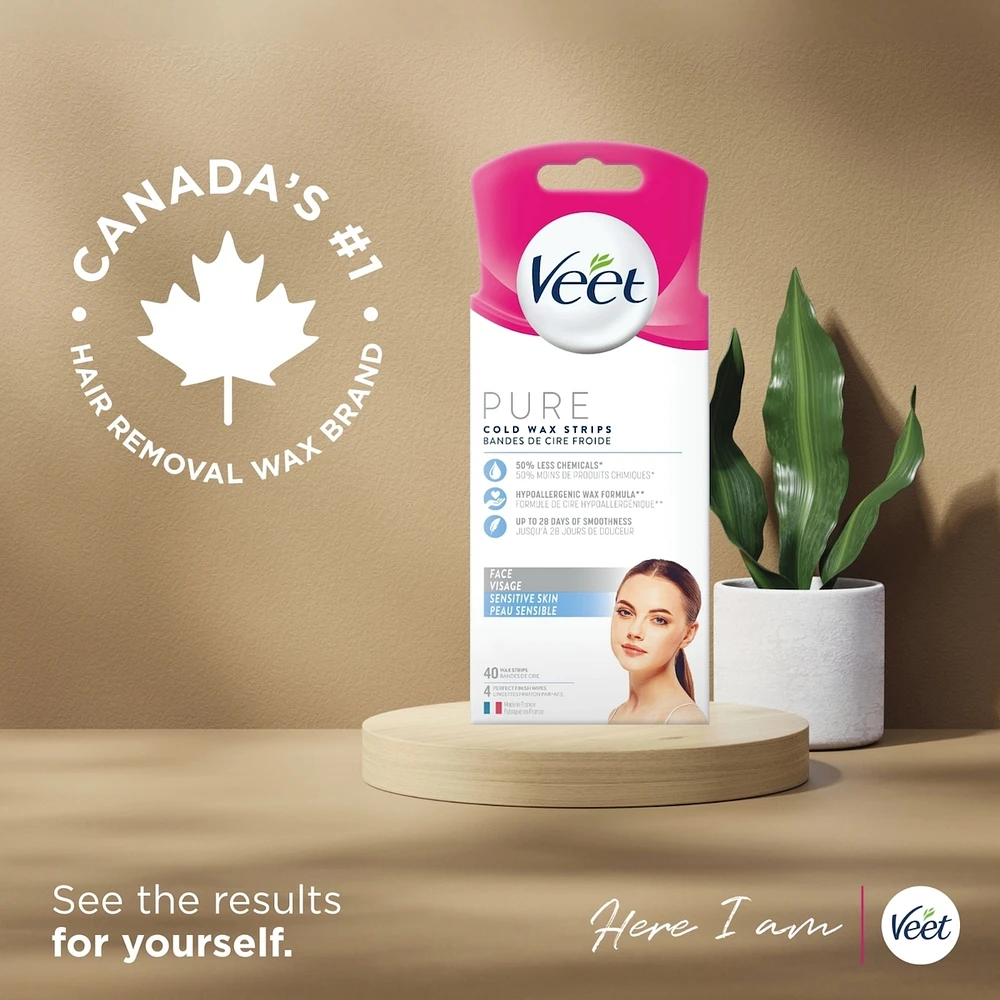 Veet® Pure™ Cold Wax Strips for Legs & Body