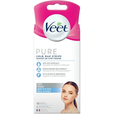 Veet® Pure™ Cold Wax Strips for Face