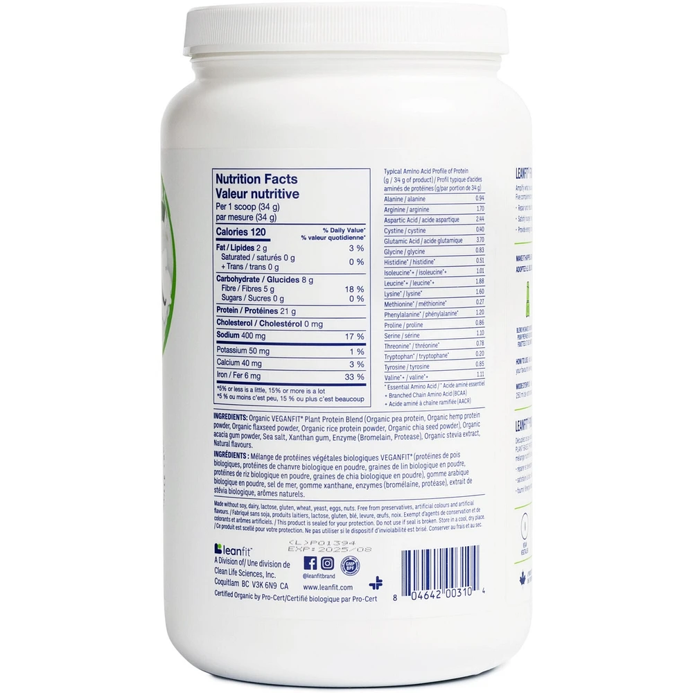 Organic Plant Protein Vanilla