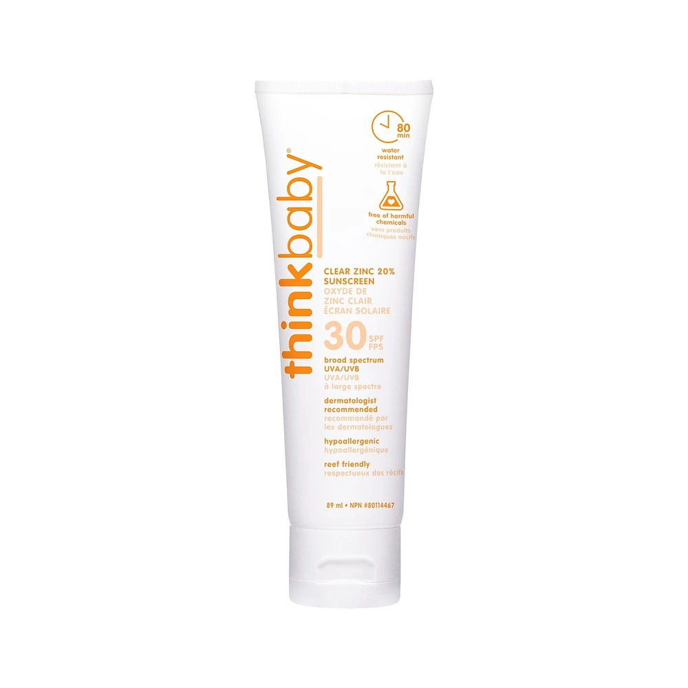 Thinkbaby Clear Zinc Sunscreen SPF 30