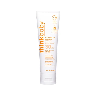 Thinkbaby Clear Zinc Sunscreen SPF 30