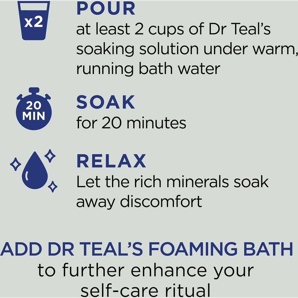 Salt Soak with Pure Epsom Salt, Cannabis Sativa Hemp Seed Oil