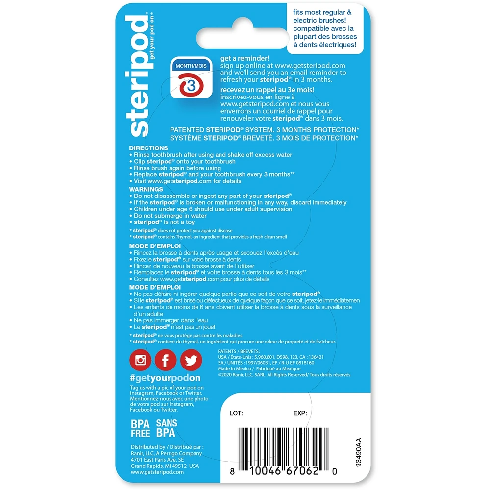 Steripod Kids Toothbrush Sanitizer