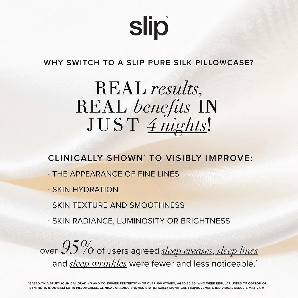 slip pure silk queen pillowcase duo - just married