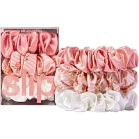 Pure Silk Large Scrunchies - Petal