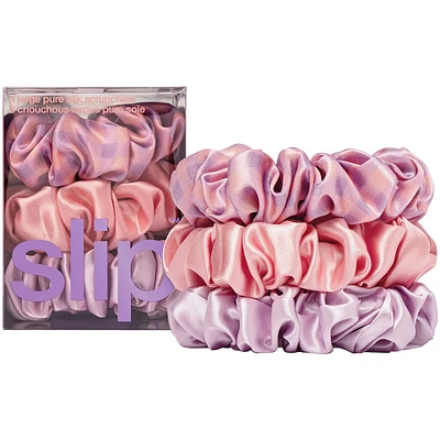 slip pure silk large scrunchies