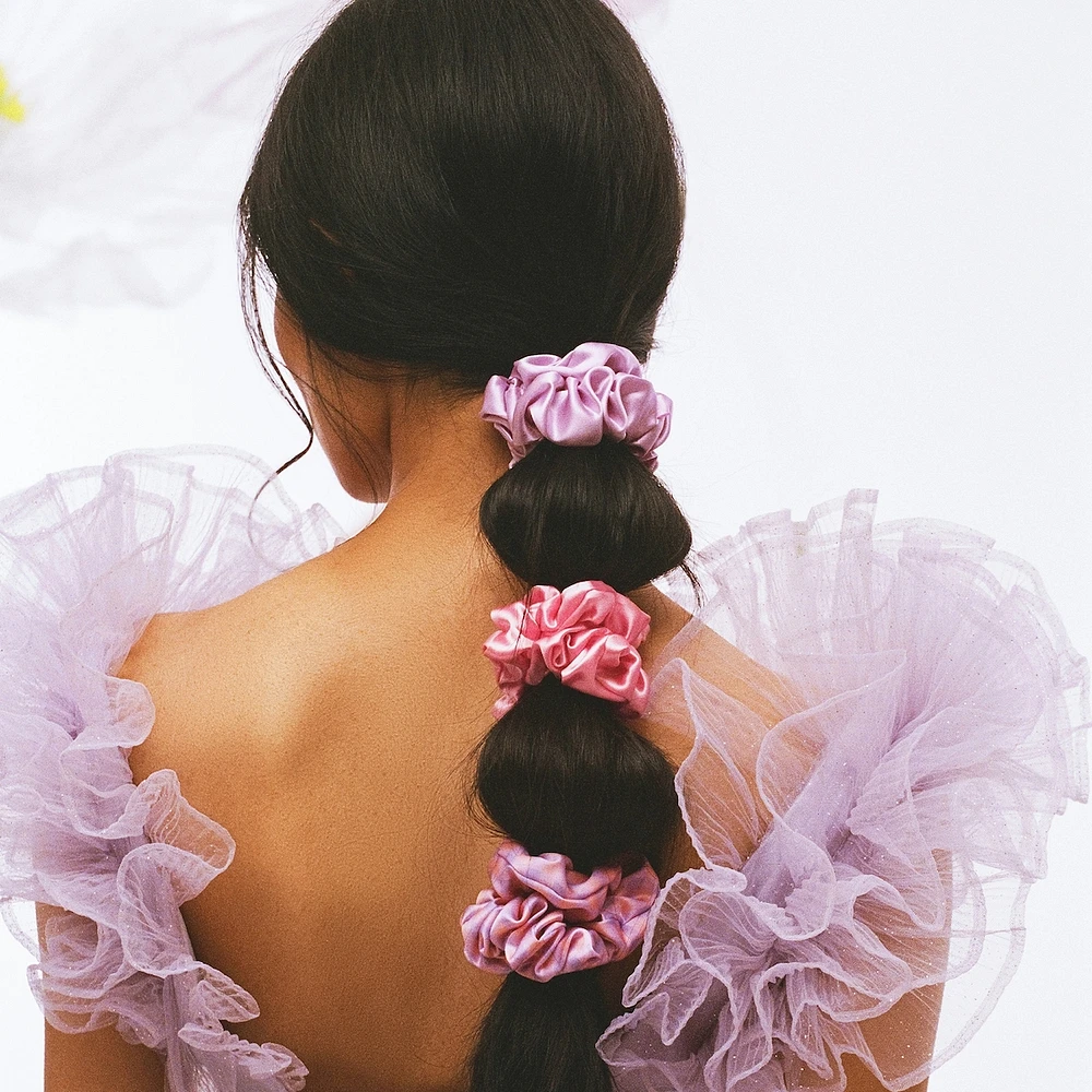 slip pure silk large scrunchies
