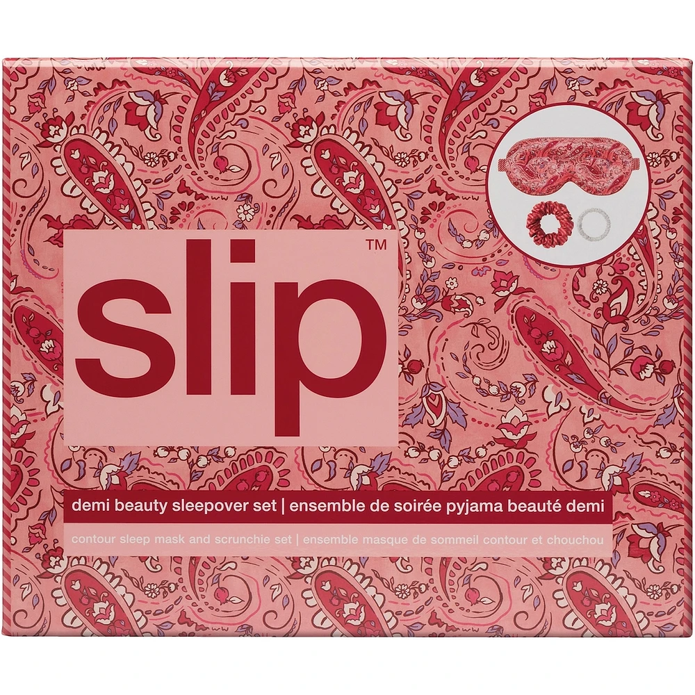 slip pure silk beauty sleepover set - demi