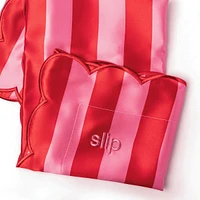 slip pure silk queen pillowcase with scalloped edge