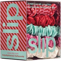 slip pure silk midi scrunchies - gelati
