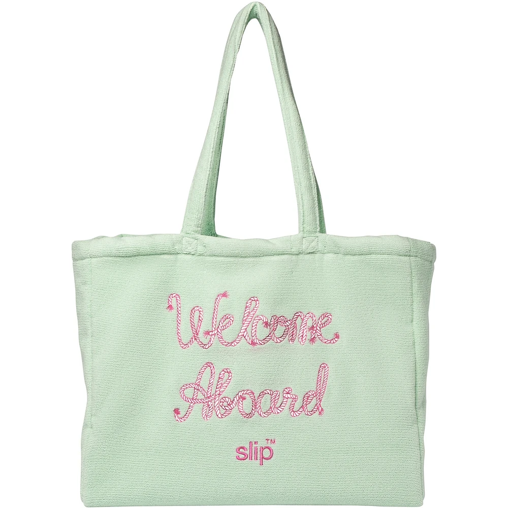 slip pure silk travel pillow with complimentary beach bag - les vacances