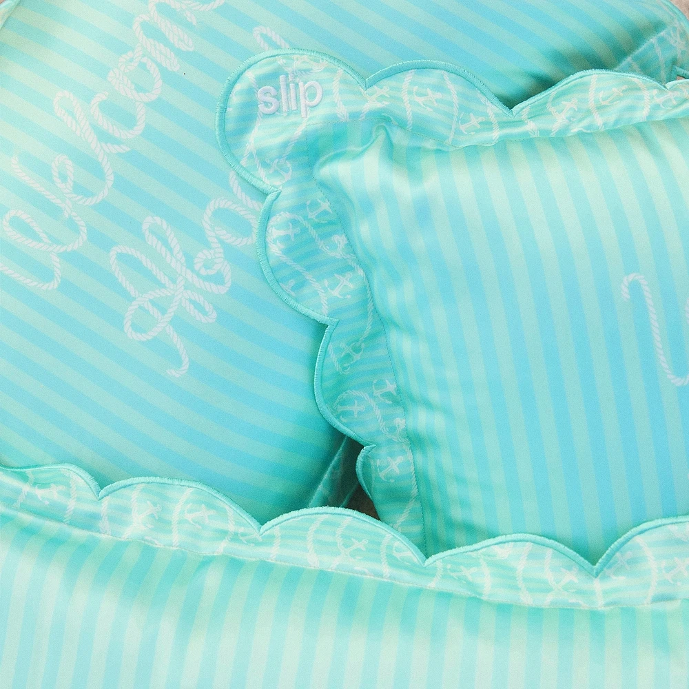 slip pure silk travel pillow with complimentary beach bag - les vacances