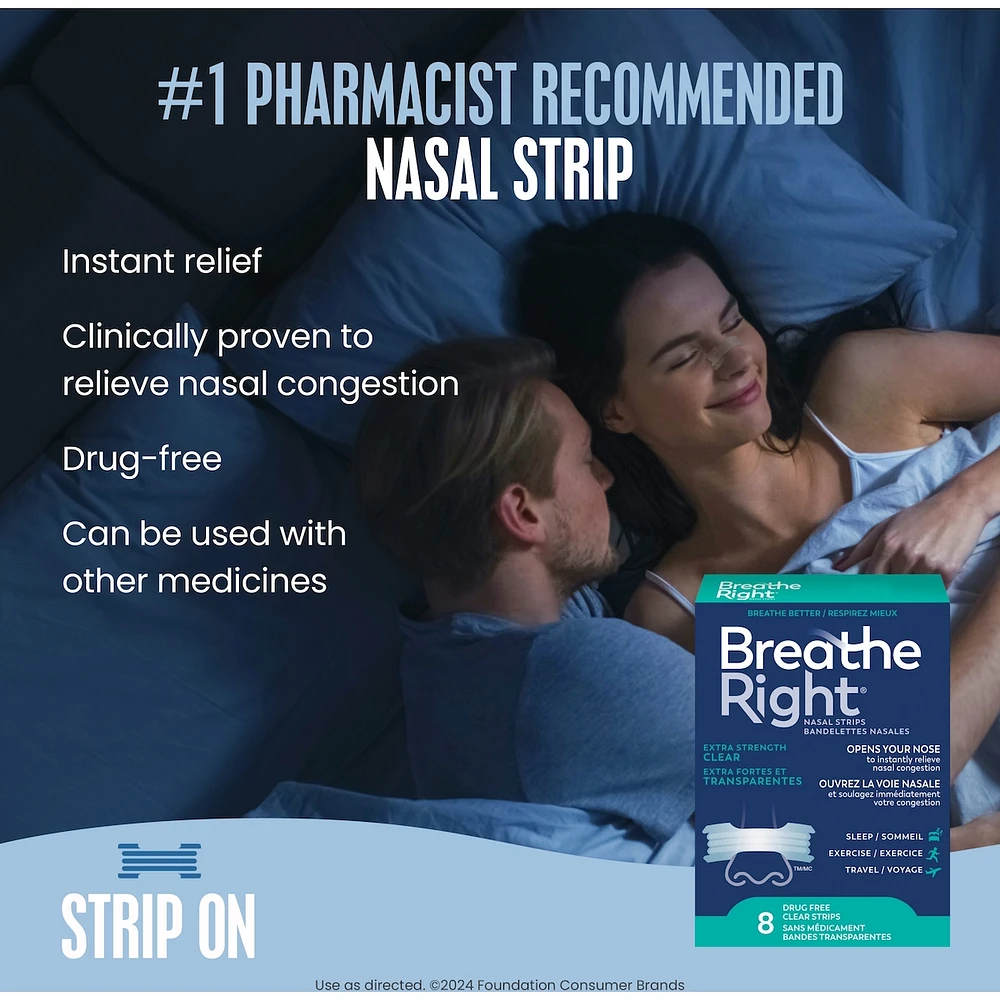 Nasal Strips Extra Stength Clear 8ct