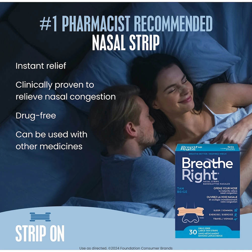 Nasal Strips  Large Tan 30ct