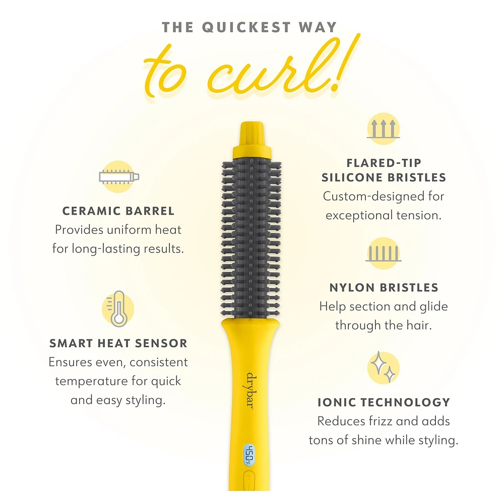 The Brush Crush Heated Straightening Brush