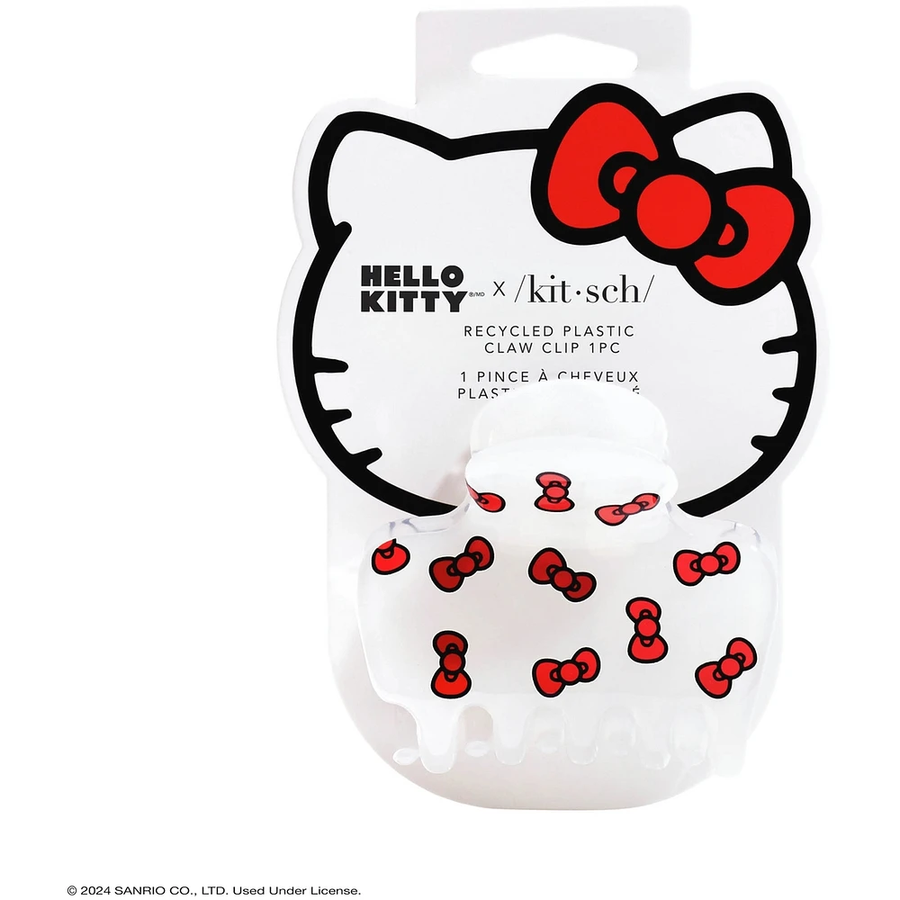 Hello Kitty x Kitsch Recycled Plastic Claw Clip 1pc - Kitty Bows