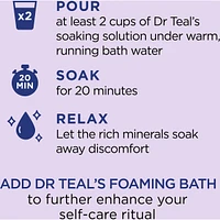 Salt Soak with Pure Epsom Salt, Soothe & Sleep with Lavender