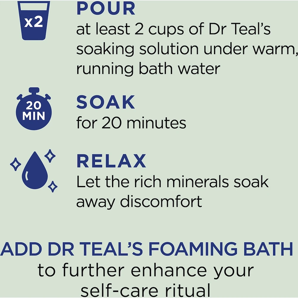 Salt Soak with Pure Epsom Salt, Relax & Relief with Eucalyptus & Spearmint