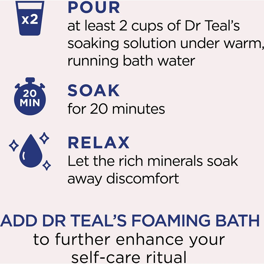 Pink Himalayan Mineral Soak, Restore & Replenish with Pure Epsom Salt & Essential Oils,  Restore & Replenish with Pink Himalayan Salt & Essential Oils