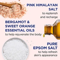 Foaming Bath with Pure Epsom Salt, Pink Himalayan Salt