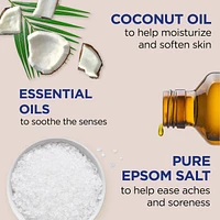 Foaming Bath with Pure Epsom Salt, Nourish & Protect with Coconut Oil