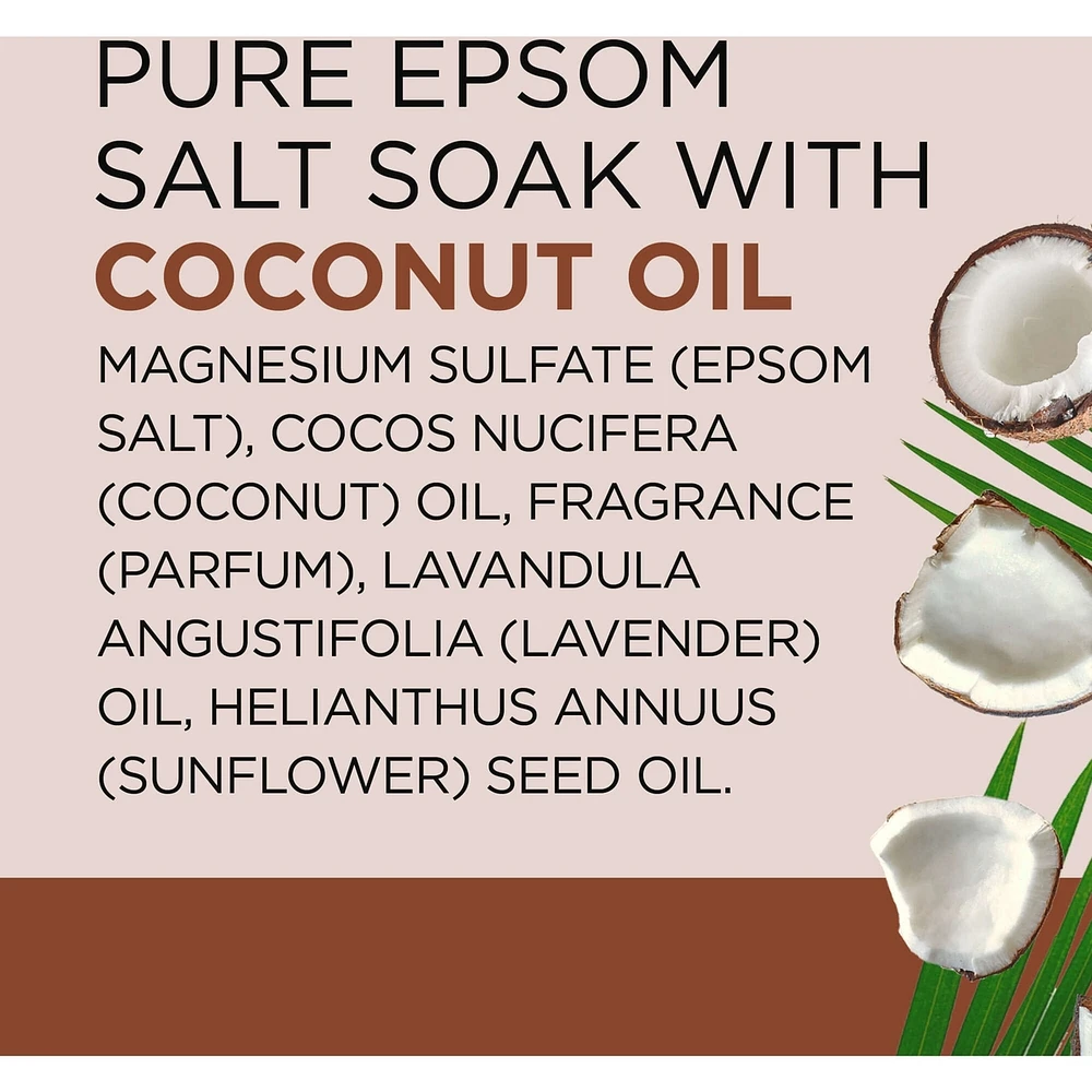 Pure Epsom Salt Soak, Nourish & Protect with Coconut Oil