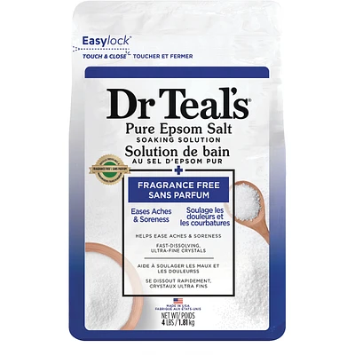 Pure Epsom Salt Soak, Fragrance Free