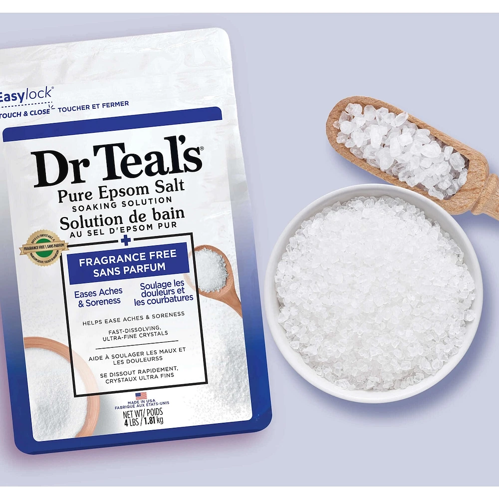 Pure Epsom Salt Soak, Fragrance Free