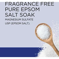 Pure Epsom Salt Soak, Fragrance Free