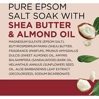 Pure Epsom Salt Soak, Soften & Moisturize with Shea Butter & Almond Oil