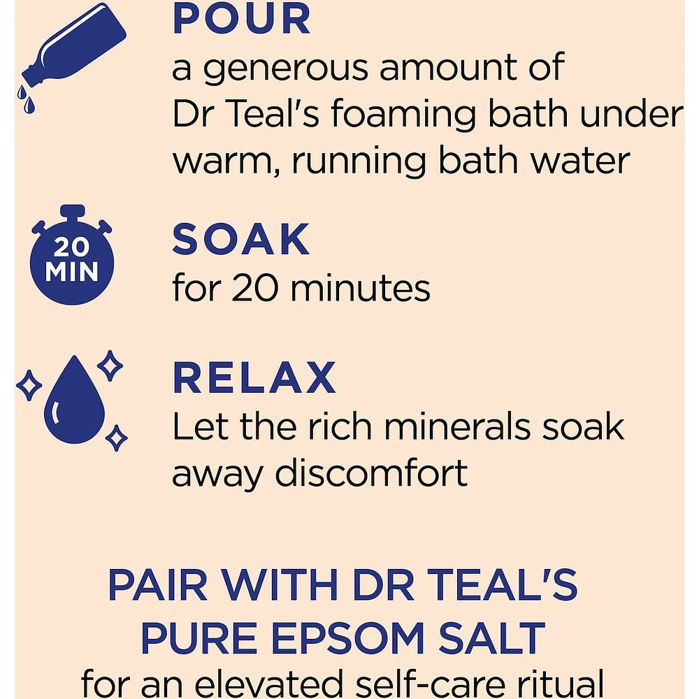 Foaming Bath with Pure Epsom Salt, Glow & Radiance with Vitamin C & Citrus Essential Oils