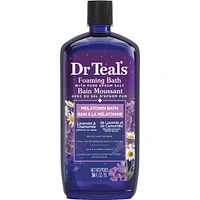 Foaming Bath with Pure Epsom Salt, Melatonin Bath,  Lavender & Chamomile Essential Oil Blend