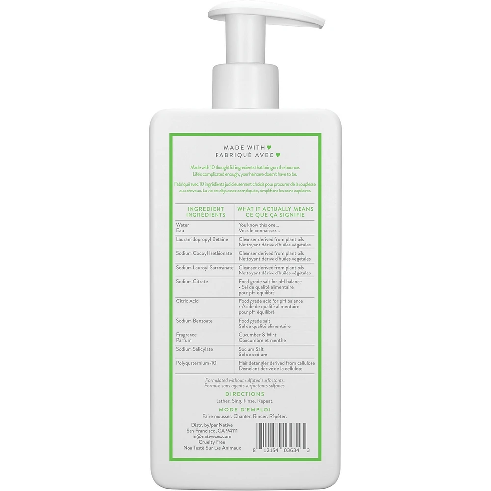 Cucumber & Mint Volumizing Shampoo