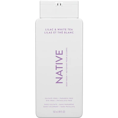 Natural Body Wash, Lilac & White Tea, Sulfate Free, Paraben Free