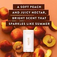 Natural Deodorant, Sweet Peach & Nectar, Aluminum Free