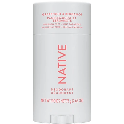 Natural Deodorant, Grapefruit & Bergamot, Aluminum Free