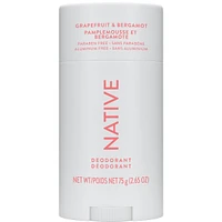 Natural Deodorant, Grapefruit & Bergamot, Aluminum Free
