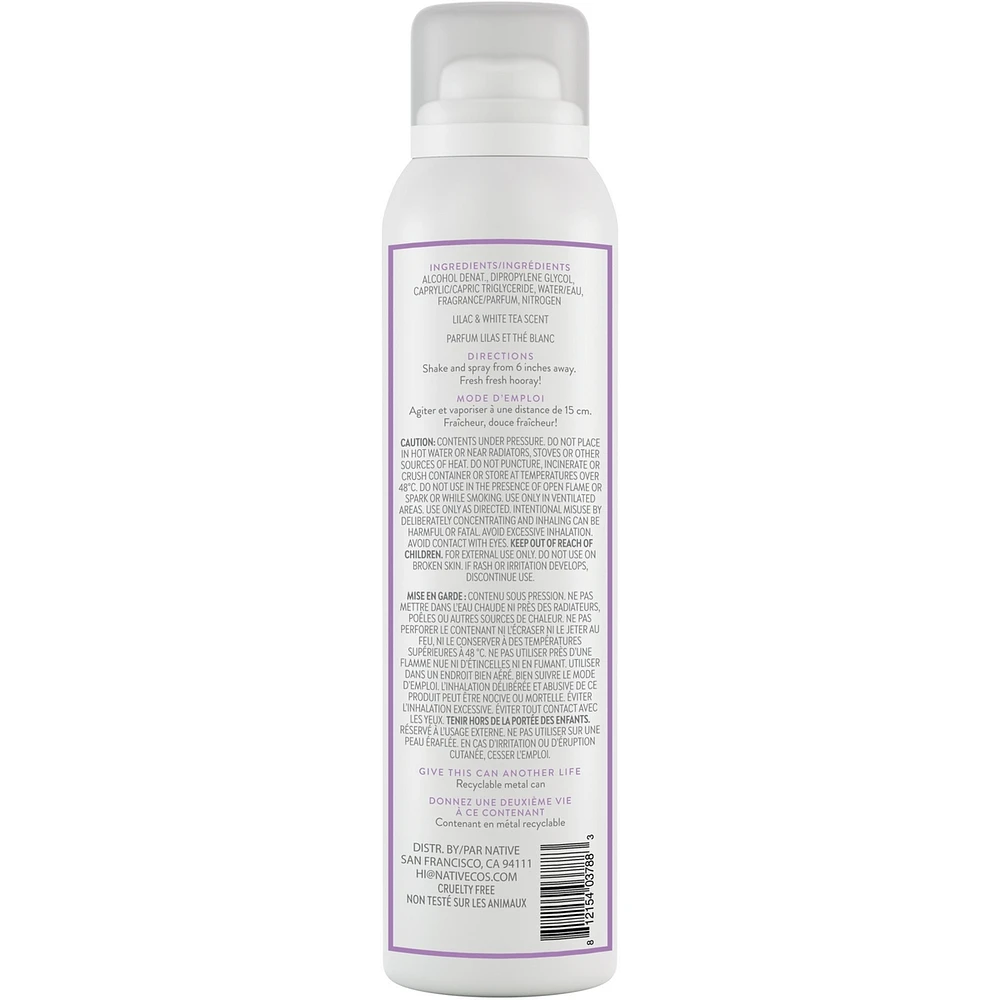 Aerosol-Free Spray Deodorant, Lilac & White Tea