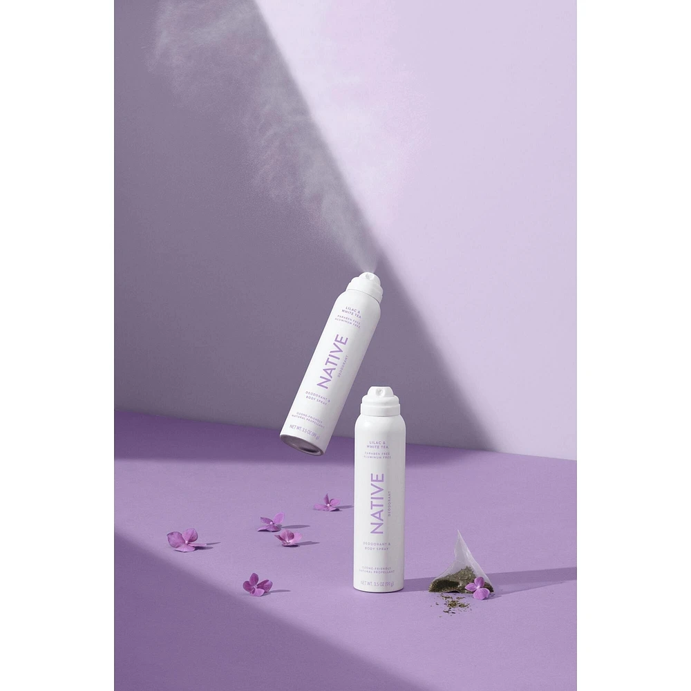 Aerosol-Free Spray Deodorant, Lilac & White Tea