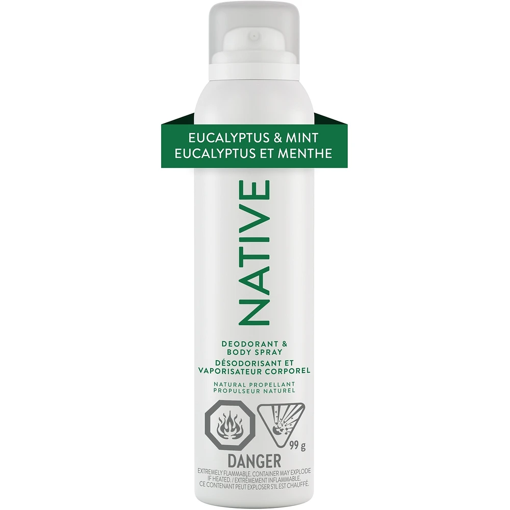 Aerosol-Free Spray Deodorant, Eucalyptus & Mint