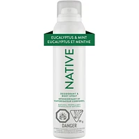 Aerosol-Free Spray Deodorant, Eucalyptus & Mint