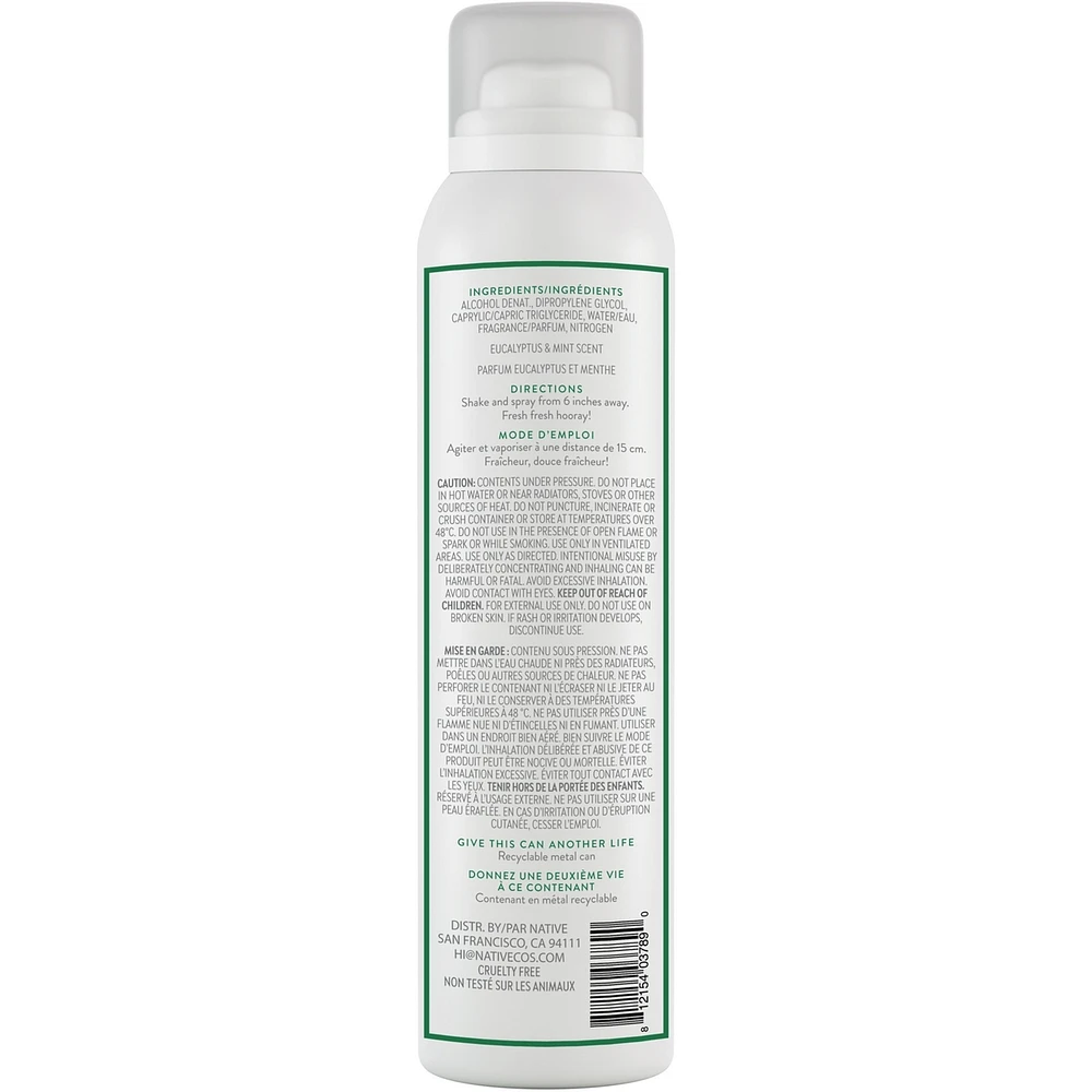 Aerosol-Free Spray Deodorant, Eucalyptus & Mint