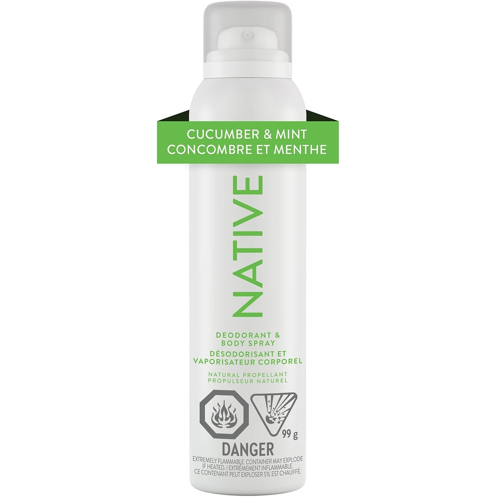 Aerosol-Free Spray Deodorant, Cucumber & Mint