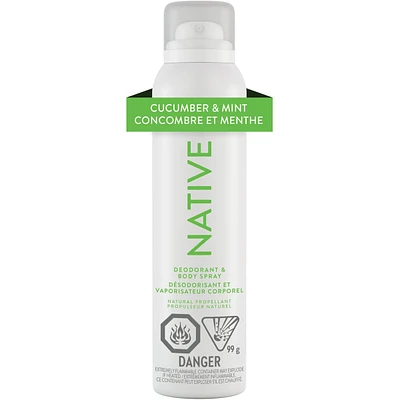 Aerosol-Free Spray Deodorant, Cucumber & Mint