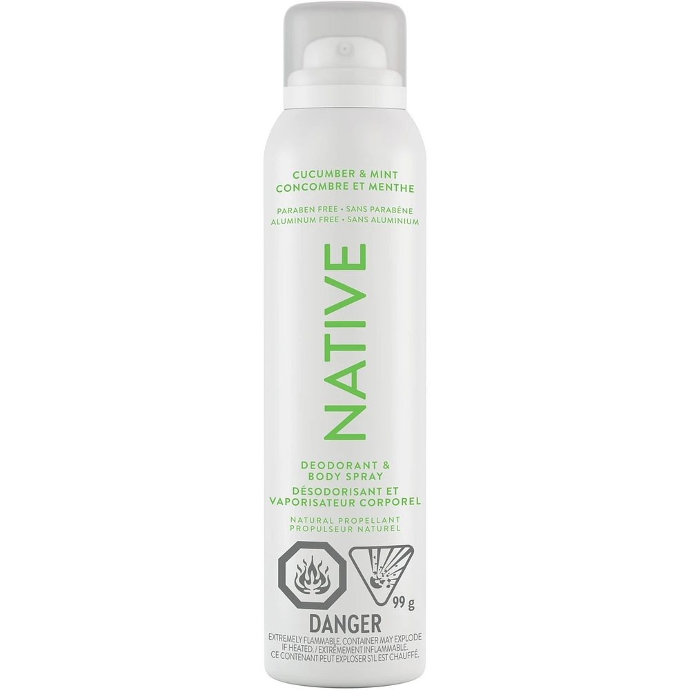 Aerosol-Free Spray Deodorant, Cucumber & Mint