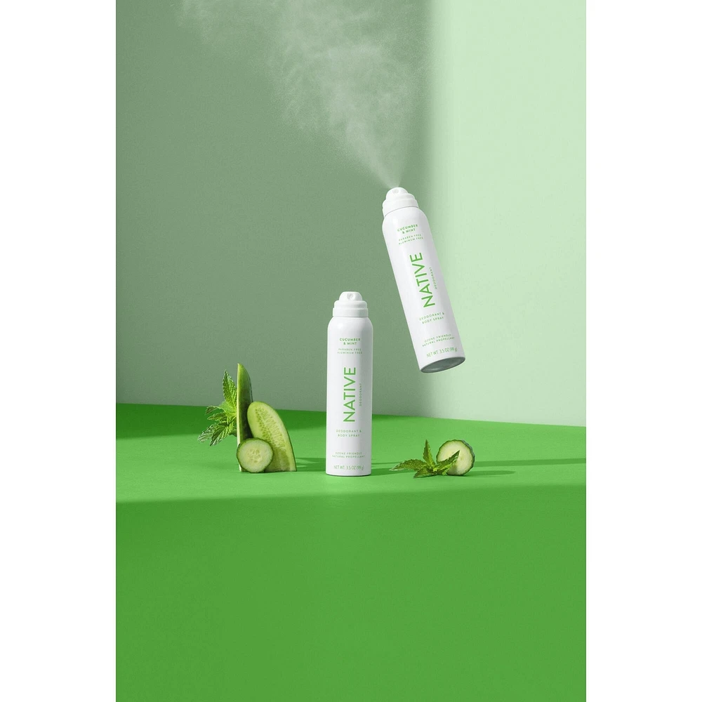 Aerosol-Free Spray Deodorant, Cucumber & Mint