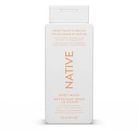 Natural Body Wash, Sweet Peach & Nectar, Sulfate Free, Paraben Free