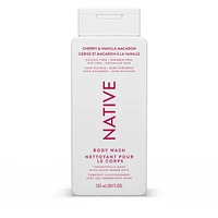 Natural Body Wash, Cherry Vanilla & Macaron, Sulfate Free, Paraben Free